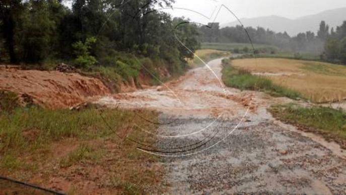 El temporal d'aigua i pedra fueteja pobles de les Garrigues i la Noguera