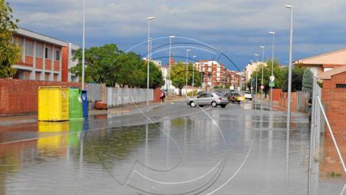 Obres per evitar inundacions a la carretera de Torregrossa i Torre Pintó