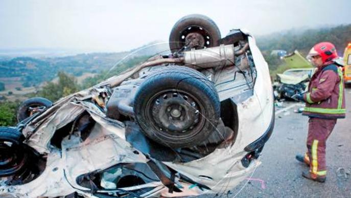 Dos ferits en accidents de trànsit a Soses i Balaguer amb una moto implicada