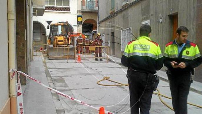 Alarma per una fuga de gas en ple centre d'Agramunt