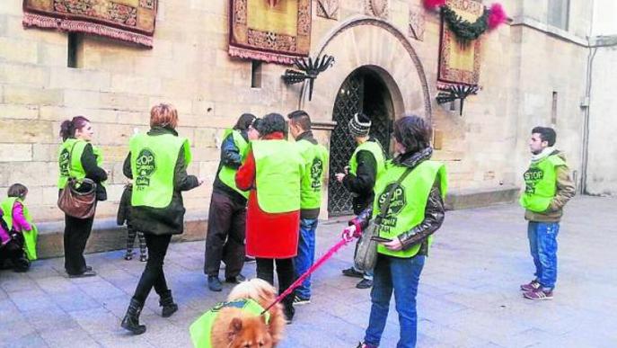 Protesta de la PAH contra els bancs i les administracions