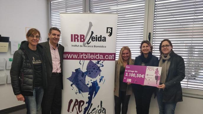 La Cursa de la Dona entrega 3.100€ a l’IRBLleida per la lluita contra el càncer de mama 