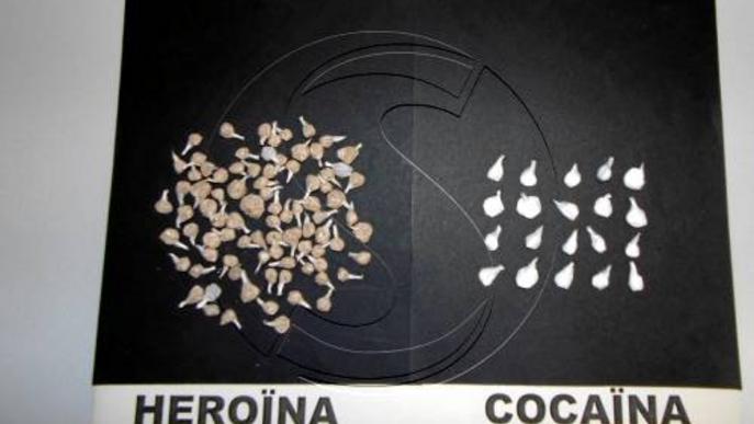 Detingut amb 105 dosis de cocaïna i heroïna per vendre al Centre Històric