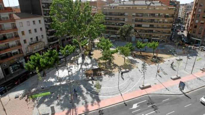 La 'nova' plaça Pau Casals, gairebé acabada