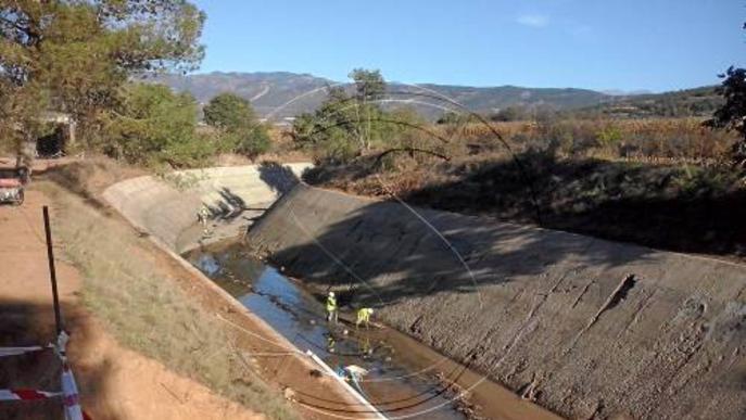 Endesa buida el canal de Gavet, que estarà sis setmanes en obres