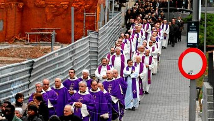 Processó per obrir l'any de la misericòrdia a la Catedral de Lleida