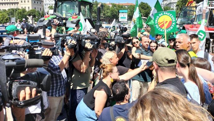 La #MarxaPagesaSequera arriba a Madrid per reclamar mesures al Ministeri d'Agricultura