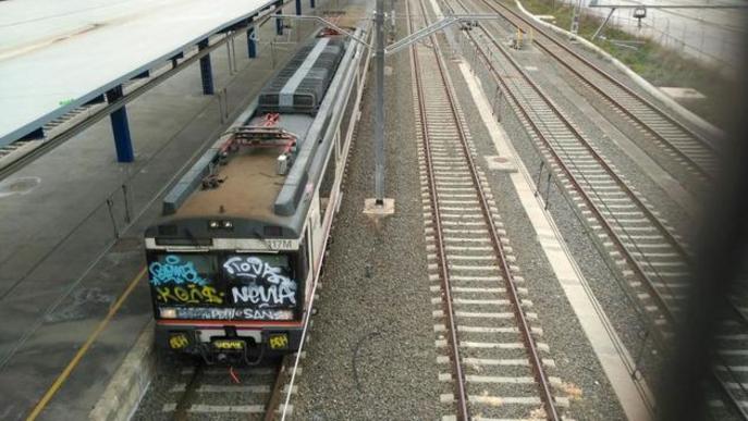 Apareixen noves pintades al tren de Cervera a Lleida