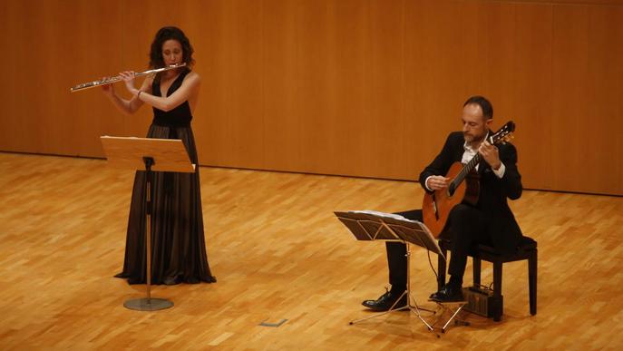 Música de flauta i guitarra a càrrec del Duo Àstrid a l’Auditori