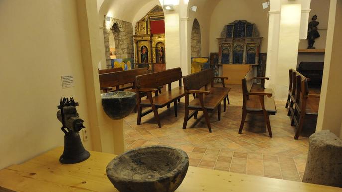 La pila d’Esperan, al museu de l’Església Vella del Pont