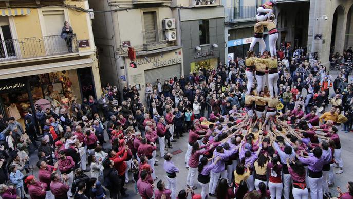 Els Castellers de Lleida obren la temporada a la ciutat