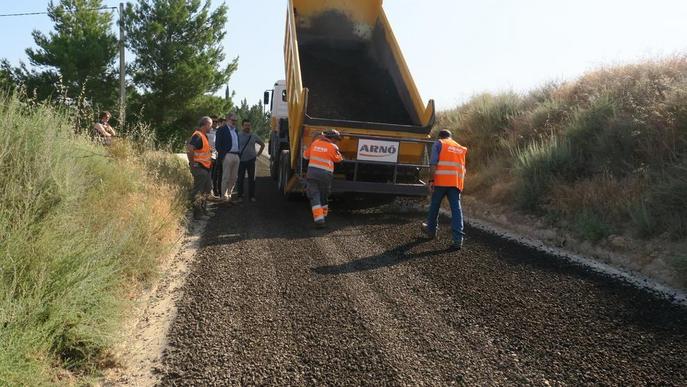 Asfalt reciclat per a camins de l’Horta