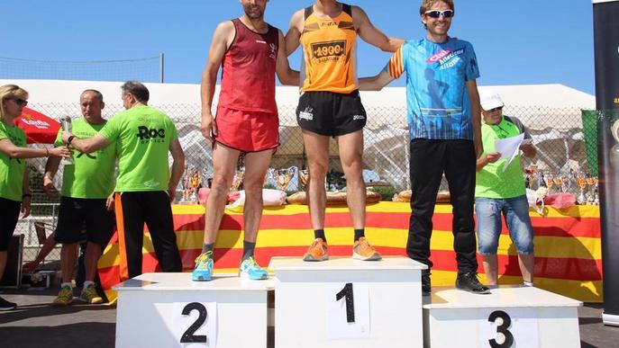 Antoni Carulla i Rosamari Carulla, vencedors de la Cursa d'Almacelles, amb vessant solidari