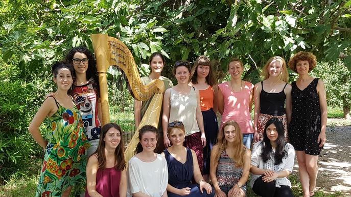 Alumnes d’Europa i l’Àsia en el 6è curs internacional d’arpa Horta Lleida