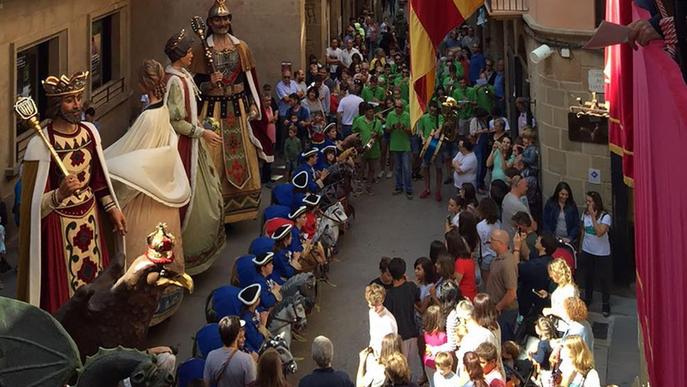 Gegants i trabucaires obren l'edició 364 de les festes de Solsona