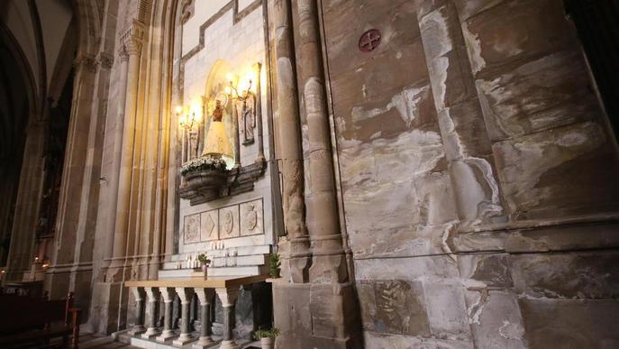 L'església de Sant Joan pateix filtracions d’aigua que el Bisbat manté sota vigilància