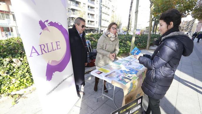 ARLLE surt al carrer a Lleida contra l’alcoholisme