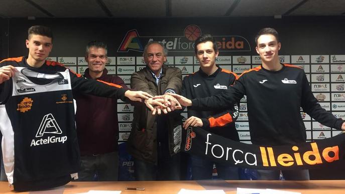 El Força Lleida lliga les seues tres promeses fins al 2020