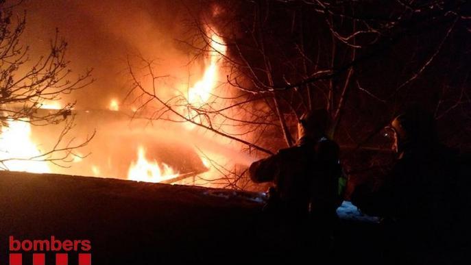 S'incendia una teulada a Bellver de Cerdanya