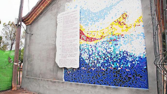 Mural pels 125 anys de l’arribada de l’aigua a Tàrrega des del Canal d’Urgell