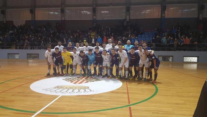 Balaguer viu una festa del futbol sala amb un amistós entre Barça i Alemanya