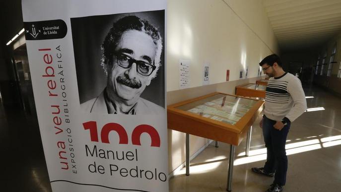 Mostra bibliogràfica de Pedrolo a la UdL en el seu centenari