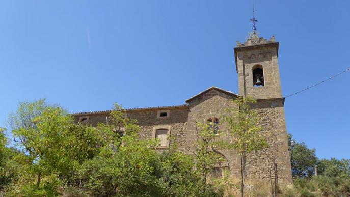 Clariana de Cardener tanca l'església de Sant Serni i repara la teulada