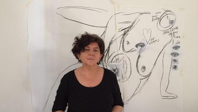 L'artista lleidatana Goretti Pascual "dialoga amb les pedres" en la seva nova exposició