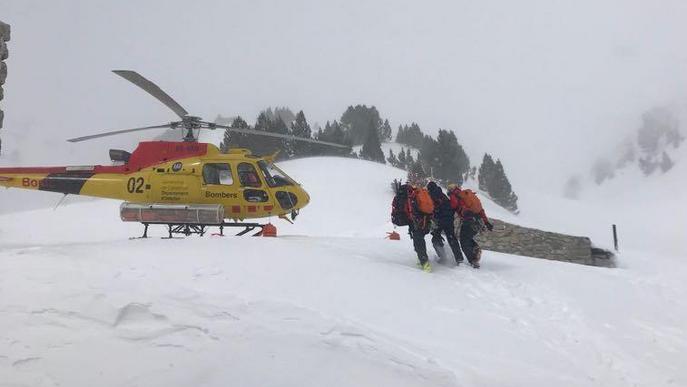 Rescaten un excursionista amb possible congelació a Espot