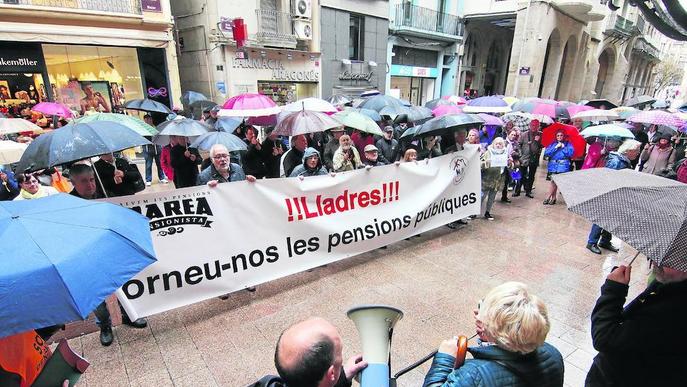 Nova jornada de protestes de la Marea Pensionista