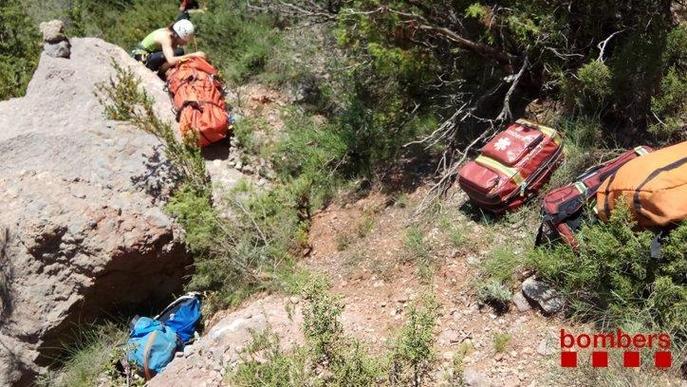 Rescaten un escalador ferit després d'una caiguda a Coll de Nargó