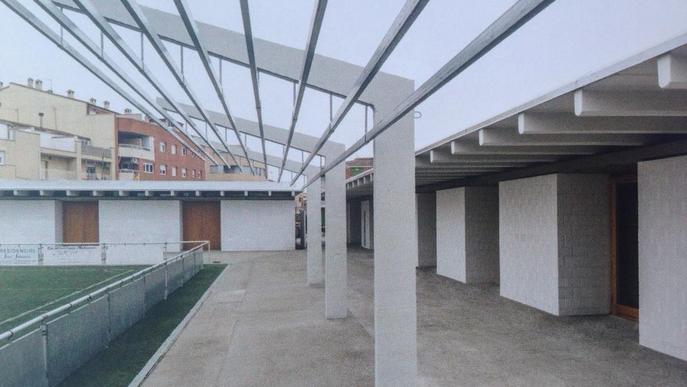 La millora del camp de futbol d’Alcarràs, finalista a la XIV Biennal d’Arquitectura