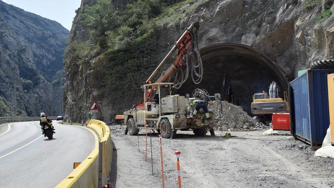 Excavats nou metres del túnel de Tres Ponts a la C-14