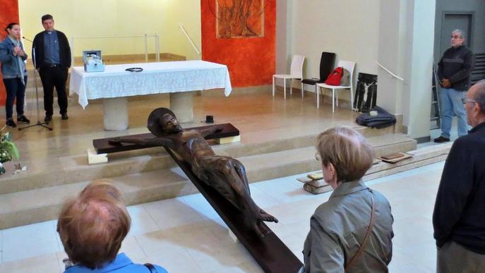 El Sant Crist de Cervera ‘viatja’ a Barcelona per ser restaurat