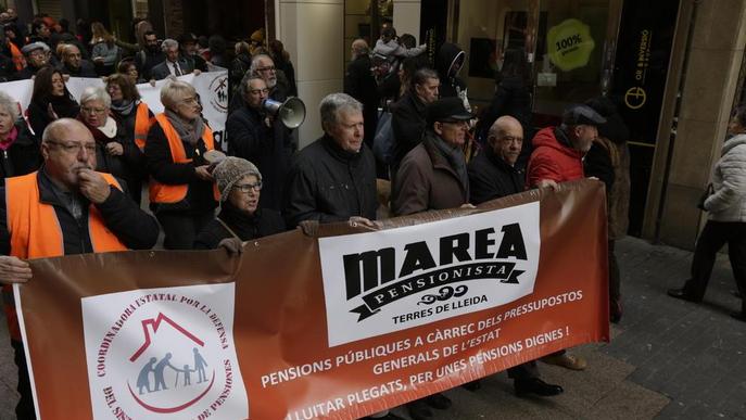 Els pensionistes lleidatans, contra la precarietat i la pobresa energètica