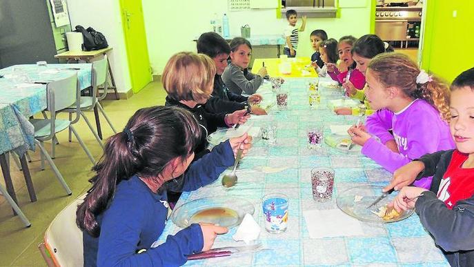 Menjador escolar amb més aliments de la Ribagorça