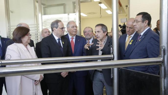 Quim Torra inaugura l'hospital veterinari de la UdL a Torrelameu, finançat per la Diputació amb quatre milions d'euros