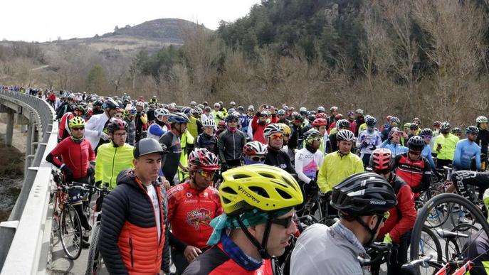 Marxa reivindicativa en record del ciclista atropellat a Martinet