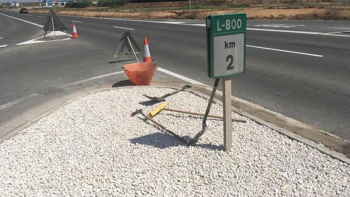 Alcarràs millora un tram de la via que dóna accés a Vallmanya i a l'A-2