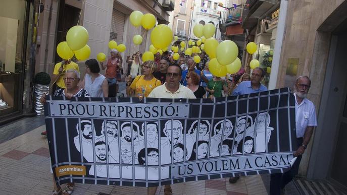 Manifestació per l’alliberament dels líders sobiranistes