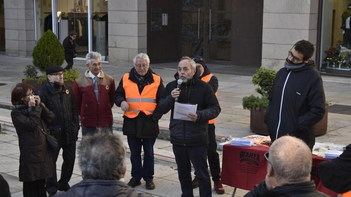 La Marea Pensionista reuneix una vintena de persones a Lleida