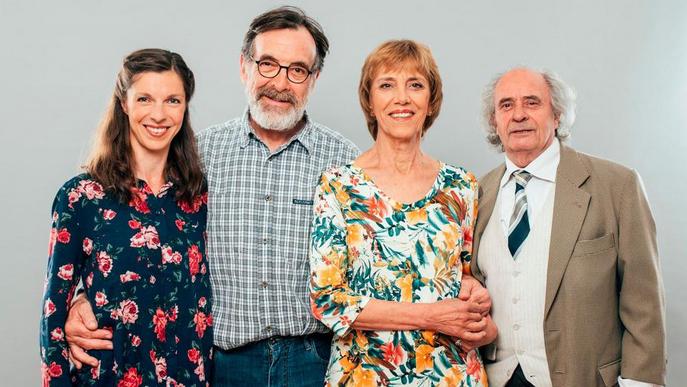 Tortell Poltrona i la companyia teatral Les Antonietes, a Tremp