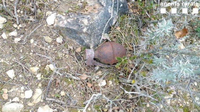 Troben una granada de la guerra civil a les Garrigues