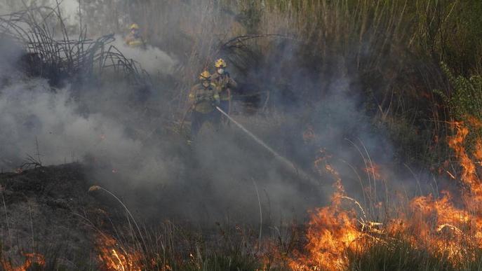 Un incendi calcina quatre hectàrees entre Puigverd de Lleida i la capital