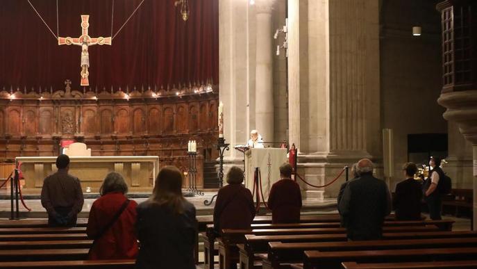 Les esglésies recuperen el culte amb fidels a Lleida
