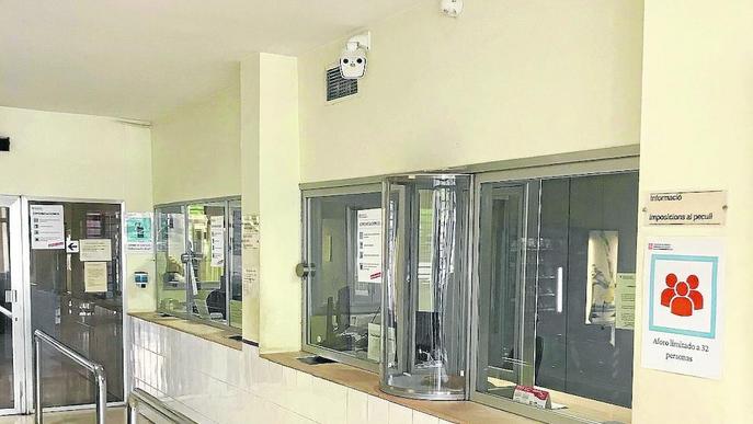  Vista de la càmera tèrmica instal·lada al departament de comunicacions de la presó de Ponent