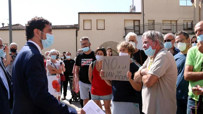 Protesta contra l'allau de projectes de molins de vent a la Segarra