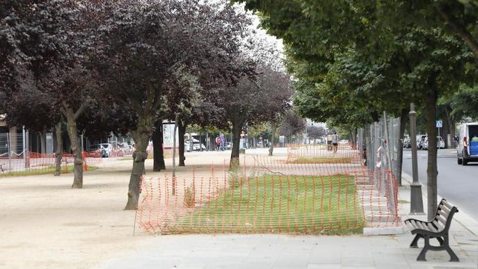 La falta de reg obliga a retardar més les obres de la rambla de Pardinyes