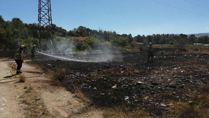 Els Bombers sufoquen fins a cinc incendis de vegetació