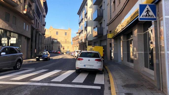 Solsona instal·la zona blava a la carretera de Bassella